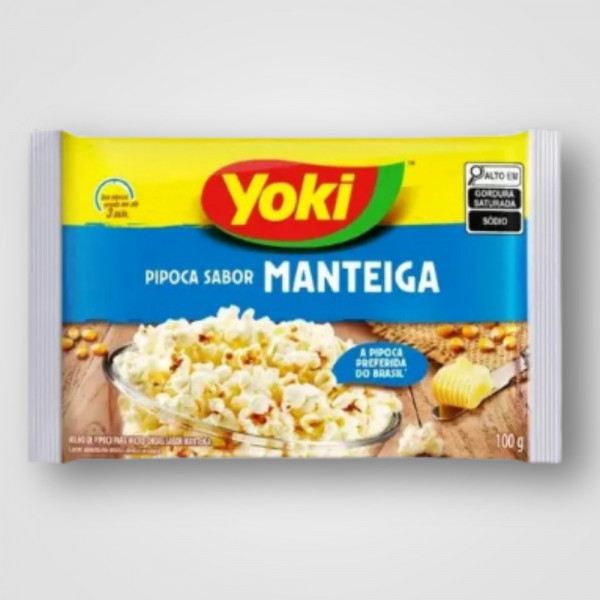 POPCORN MICRO MANTEIGA 36X100G