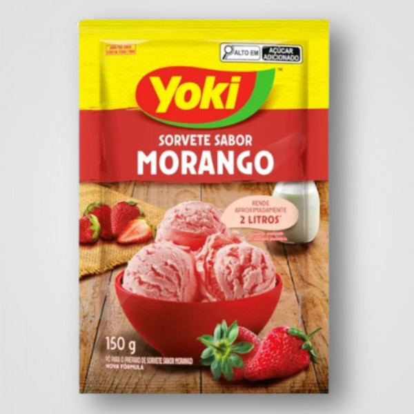 PÓ SORVETE MORANGO 12X150G