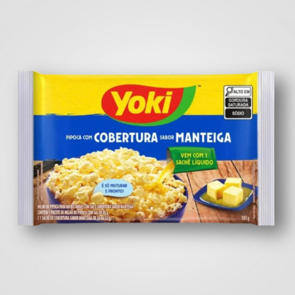 PIPOCA MICRO COBER. MANTEIGA 30X105G