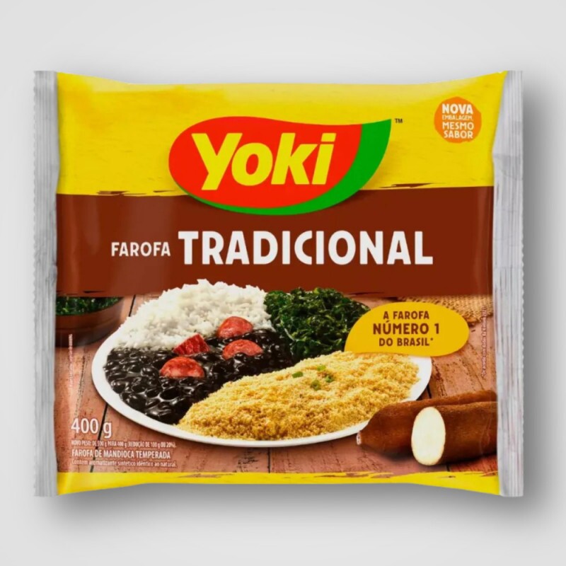 FAROFA MANDIOCA TEMPERADA 24X400G