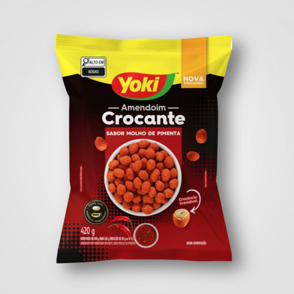AMENDOIM CROC MOLHO DE PIMENTA 12X420G