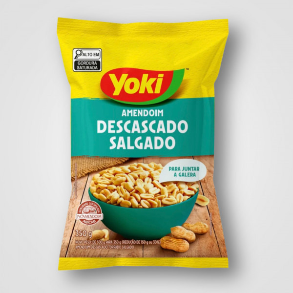 AMENDOIM DESCASCADO SALGADO 12X350G