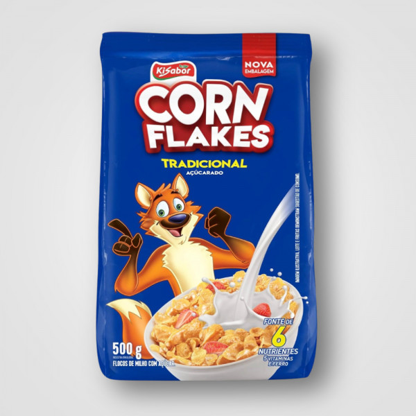 CORN FLAKES TRAD ACUCARADO KISABOR 08X500GR