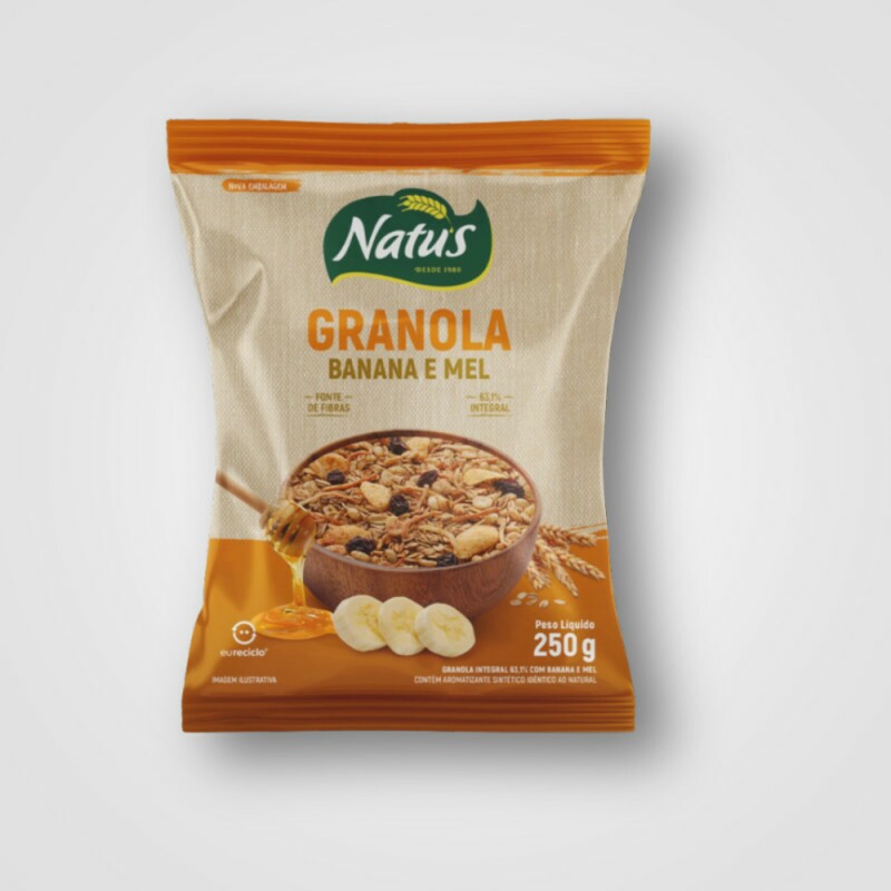 GRANOLA NATUS BANANA E MEL 12X250GRS