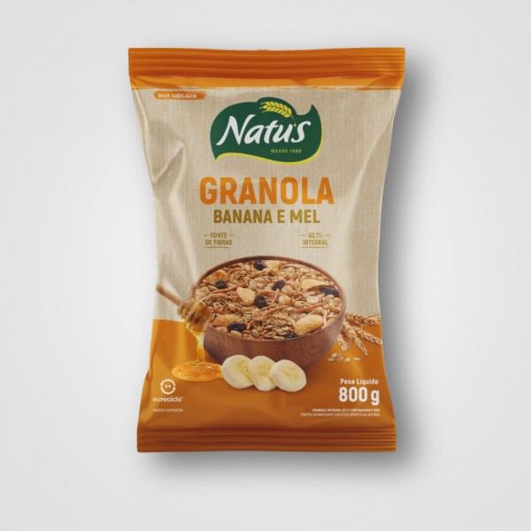 GRANOLA NATUS BANANA E MEL 12X800GRS GRANOLA NATUS BANANA E MEL 12X800GRS