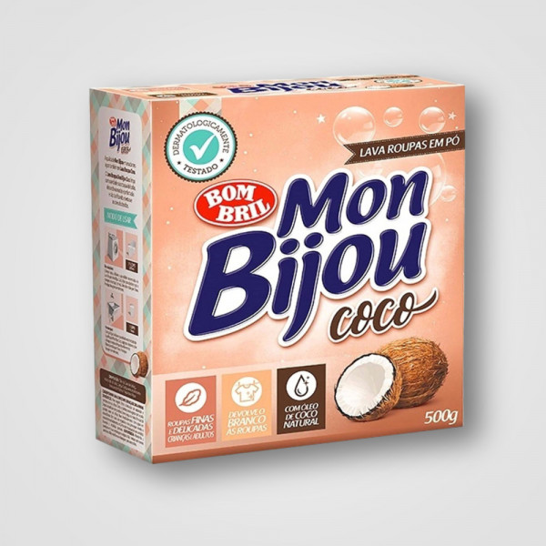 MON BIJOU LAVA ROUPAS EM PO COCO12X500GR MON BIJOU LAVA ROUPAS EM PO COCO12X500GR