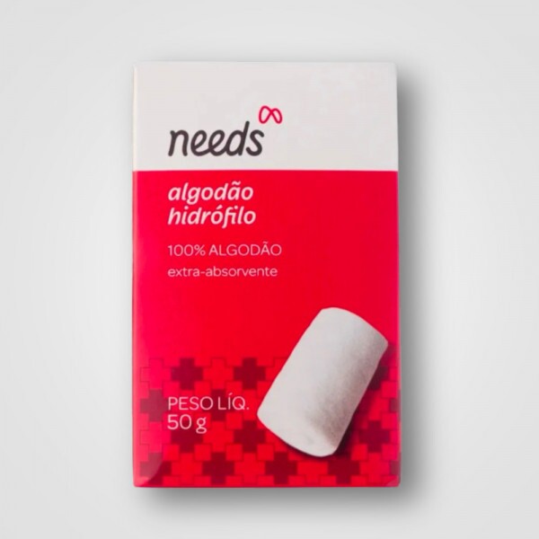 ALGODAO HIDROFILO 50G-NEEDS CX 80UN