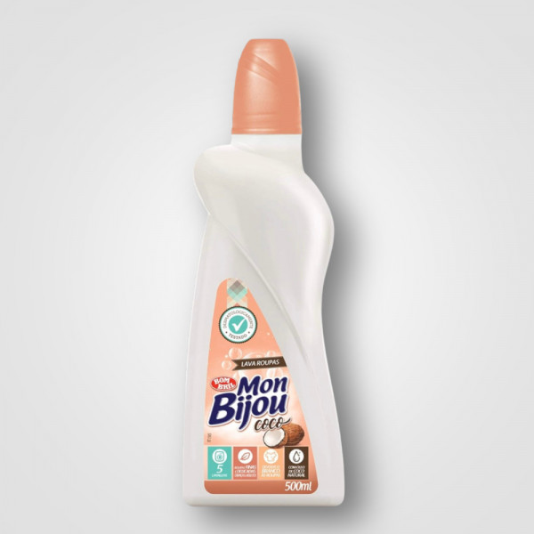 MON BIJOU LAVA ROUPAS COCO 12X500ML MON BIJOU LAVA ROUPAS COCO 12X500ML