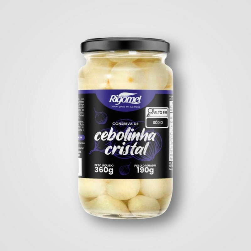 CEBOLINHA CRISTAL EM CONSERVA RIGOMEL 12X190G CEBOLINHA CRISTAL EM CONSERVA RIGOMEL 12X190G