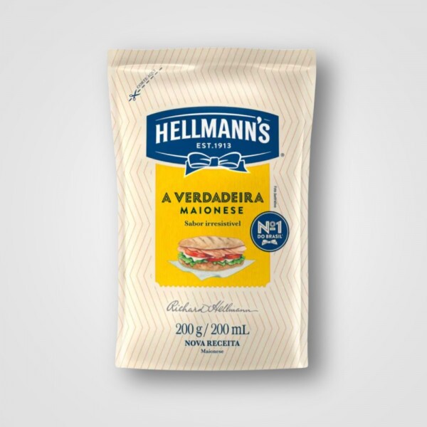 Maionese Hellmanns Doypack 24X200G Maionese Hellmanns Doypack 24X200G
