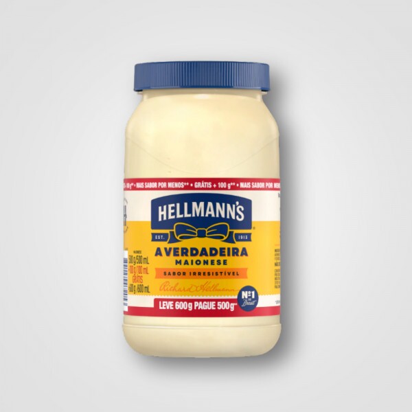 Maionese HELLMANNS Regular Pet 12X600G Promocao