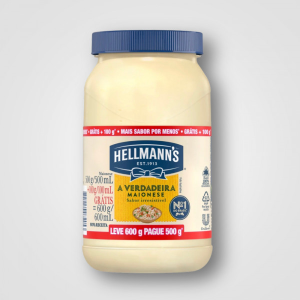 Maionese HELLMANNS Regular Pet 12X600G Prom