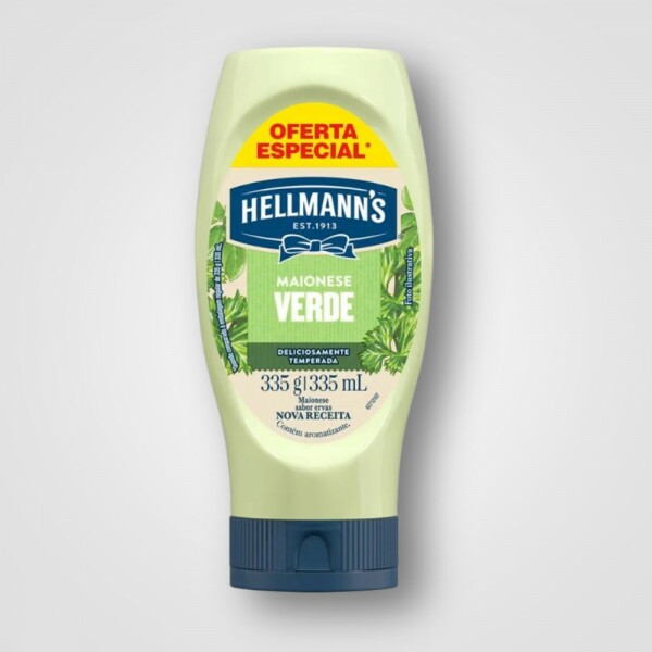 Maionese HELLMANNS Verde Squeeze 24X335G Promocao Oferta Especial Maionese HELLMANNS Verde Squeeze 24X335G Promocao Oferta Especial