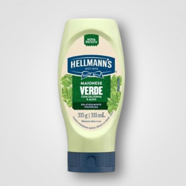 Maionese HELLMANNS Verde Squeeze 24X335G Maionese HELLMANNS Verde Squeeze 24X335G