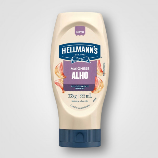 Maionese HELLMANNS Alho Squeeze 24X335G