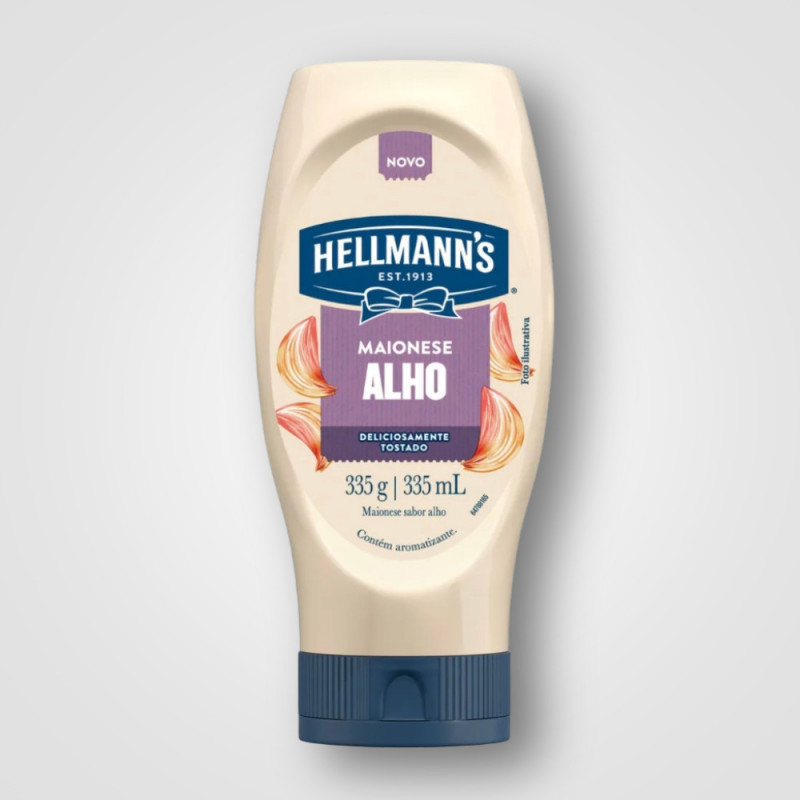 Maionese HELLMANNS Alho Squeeze 24X335G