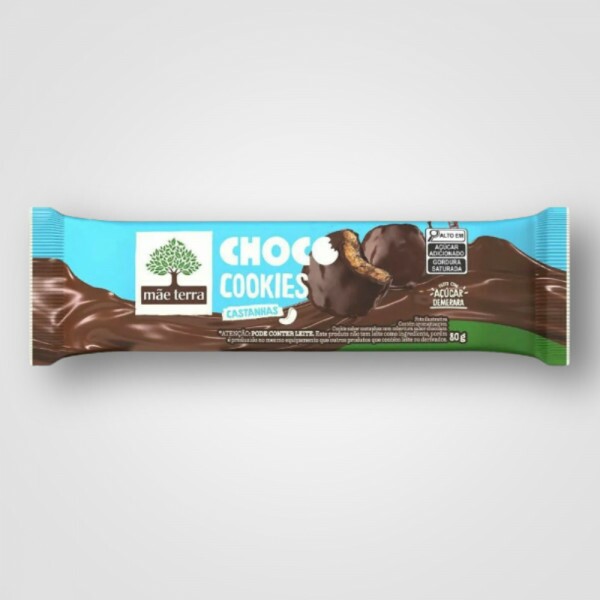 Cookies mae terra Chocolate e Castanhas Brasileiras 16X80G