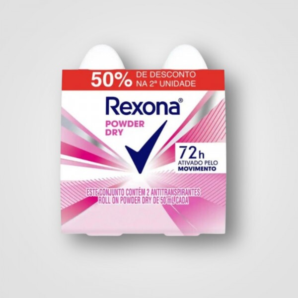 Desodorante Rollon Rexona Powder 15X2X50ML Preco Especial Desodorante Rollon Rexona Powder 15X2X50ML Preco Especial