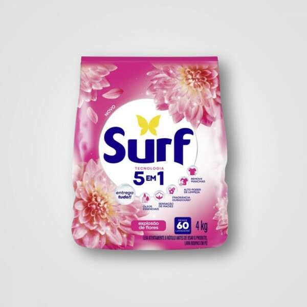 Detergente Em Po Surf Explosao de Flores 4X4KG