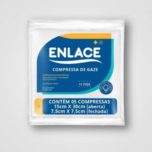 COMPRESSA 11F 7,5X7,5CM C/5UN ENLACE