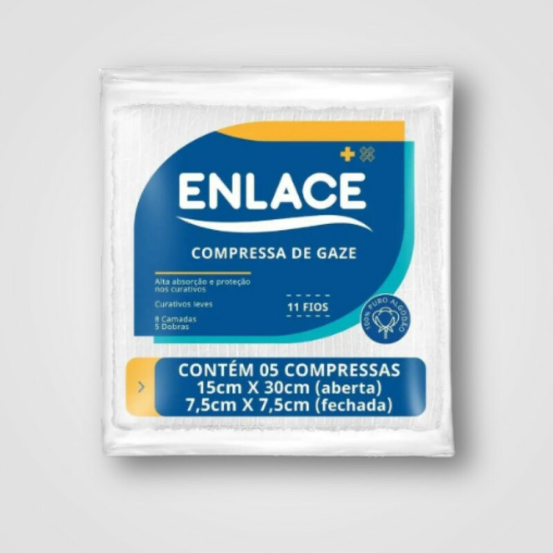 COMPRESSA 11F 7,5X7,5CM C/5UN ENLACE