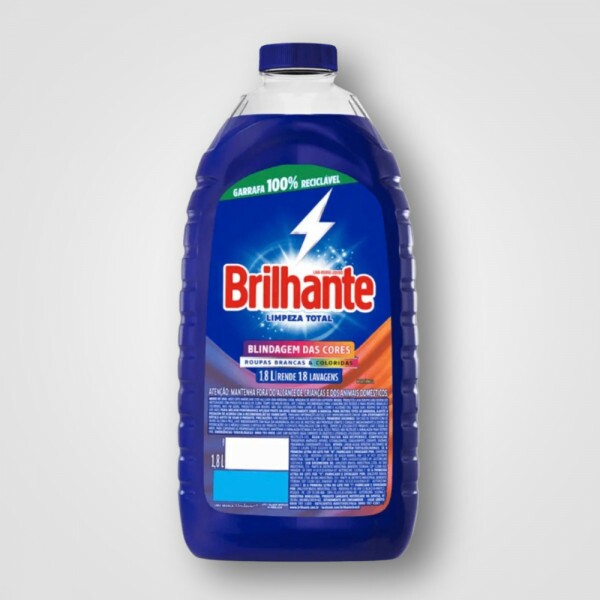 Detergente Liquido Brilhante Limpeza Total 6X1.8L