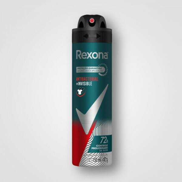 Rexona Men Deo Aerosol Antitranspirante Antibacteriante Inv 12X150ML