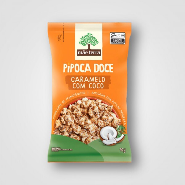Pipoca Mãe Terra Snack Orgânico Caramelo 18X40G