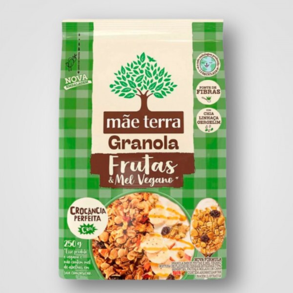 Granola Mae Terra Frutas e Mel Vegano 14X250G