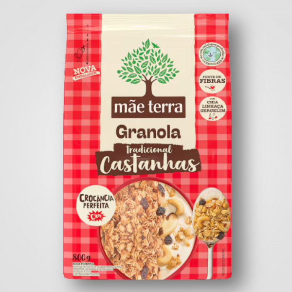 GRANOLA MÃE TERRA TRAD COM CASTANHAS 12X800G