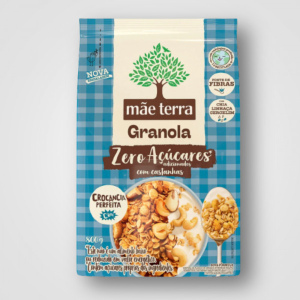 Granola Mae Terra Zero Açúcares 12X800G