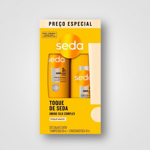 SHAMPOO+CONDICIONADOR SEDA TOQUE DE SEDA 15X300ML+190ML