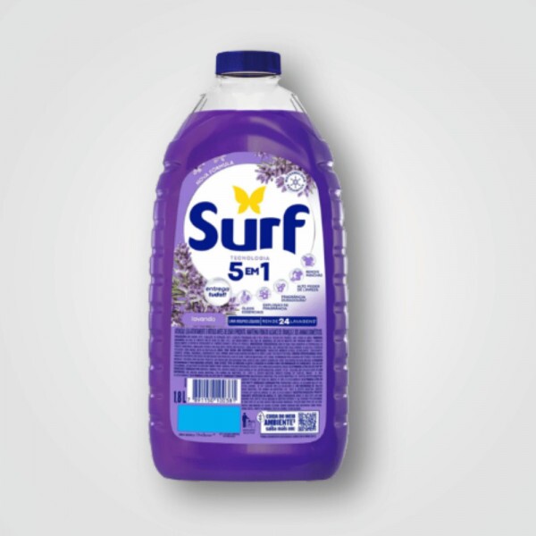 LAVA ROUPAS LIQUIDO SURF PERFUME DE LAVANDA 6X 1.8 L