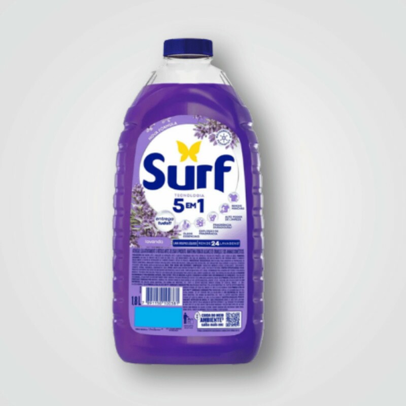 LAVA ROUPAS LIQUIDO SURF PERFUME DE LAVANDA 6X 1.8 L