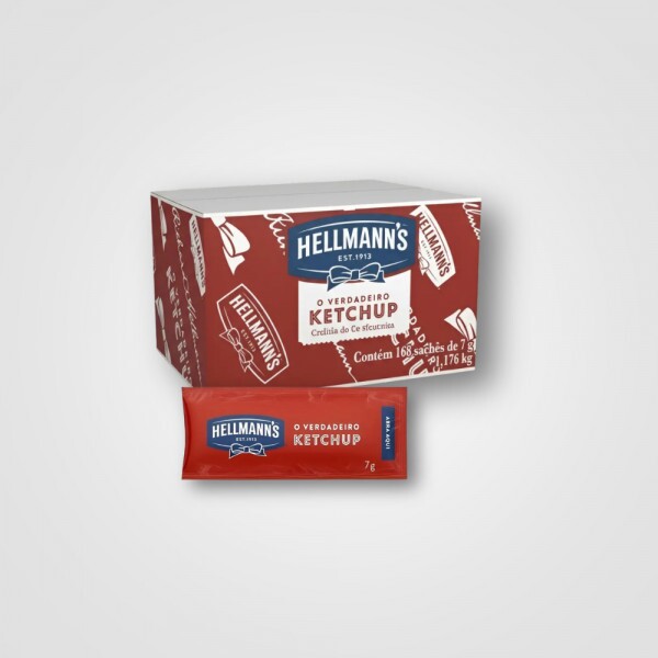 KETCHUP HELLMANNS SACHET 168X7G