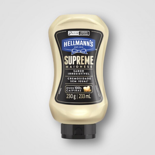 MAIONESE HELLMANNS SUPREME SMALL SQZ 24X230G MAIONESE HELLMANNS SUPREME SMALL SQZ 24X230G