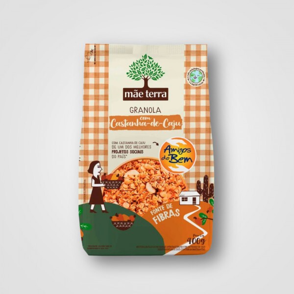 GRANOLA MAE TERRA CASTANHA DE CAJU 12X400G