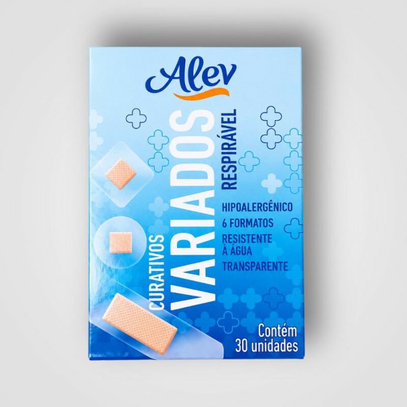 CURATIVO TRANSPARENTE VARIADOS 30 UNIDADES ALEV CX24