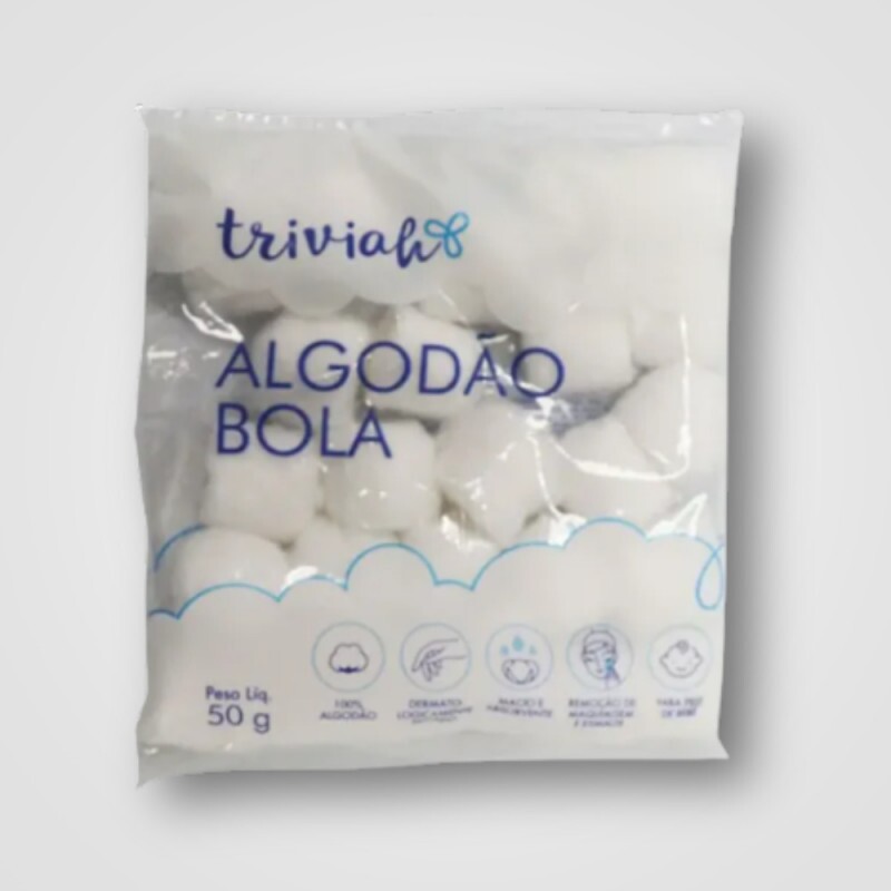 ALGODAO BOLA TRIVIAH 4 X 12 X 50G