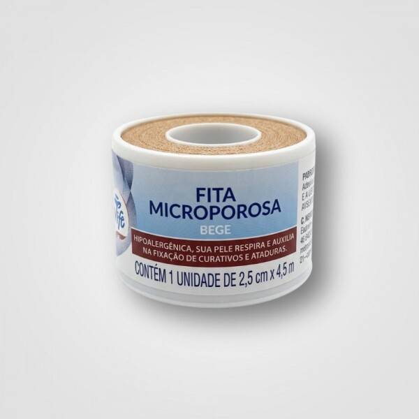 FITA MICROPOROSA BEGE 2,5CMX4,5M SOFT CX48 FITA MICROPOROSA BEGE 2,5CMX4,5M SOFT CX48