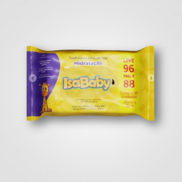 TOALHINHAS UMEDECIDAS HIDRATACAO PROMO L96P88 ISABABY CX/24 TOALHINHAS UMEDECIDAS HIDRATACAO PROMO L96P88 ISABABY CX/24