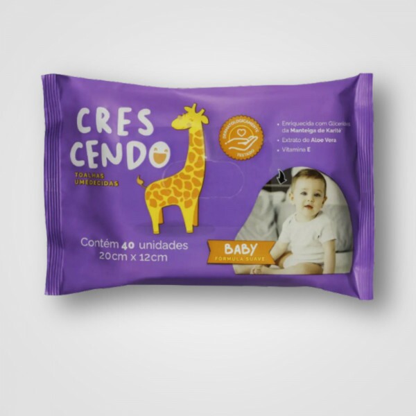 TOALHAS UMEDECIDAS 40UN CRESCENDO CX/24