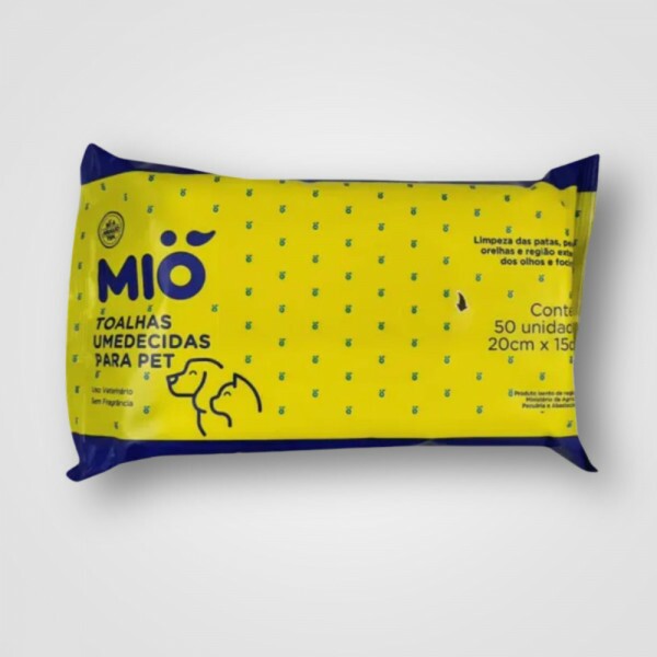 TOALHINHAS UMEDECIDAS PET 50UN MIO CX/24