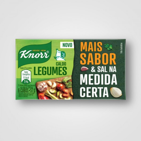 Caldo Knorr Legumes Cartucho 16X10X3L/57G