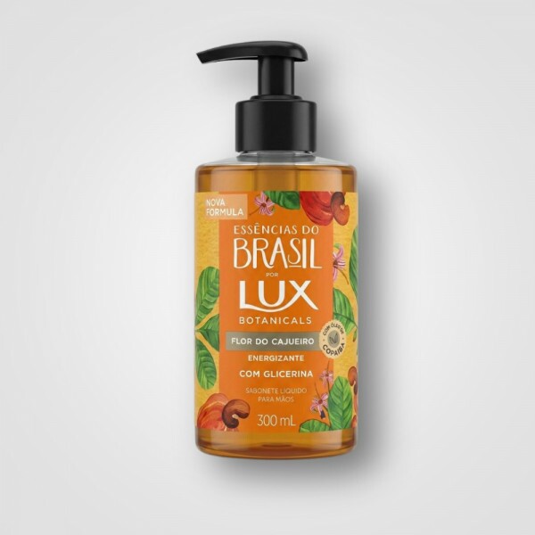 Sabonete Liquido LUX Essencial do Brasil Maos Flor Cajueiro 12X300ML Sabonete Liquido LUX Essencial do Brasil Maos Flor Cajueiro 12X300ML