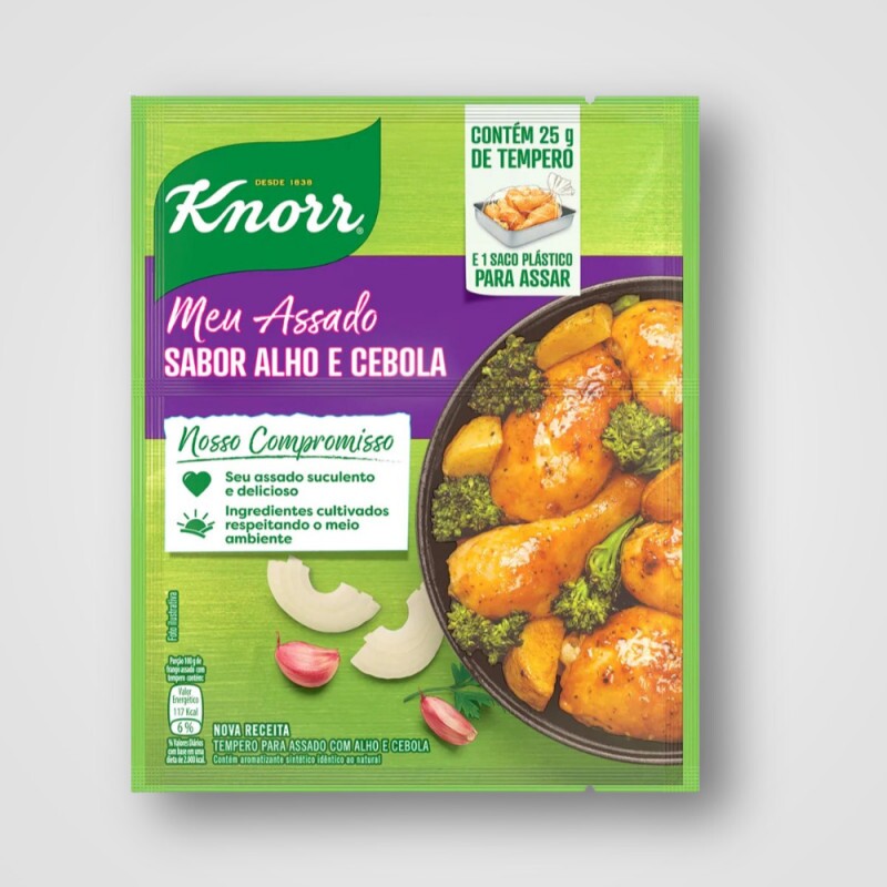 Tempero Knorr Meu Assado Alho Cebola 15X25G