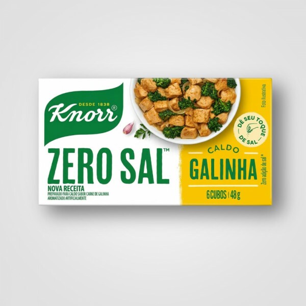 Caldo Knorr Zero Adição de Sal Galinha 16X10X3L/48G