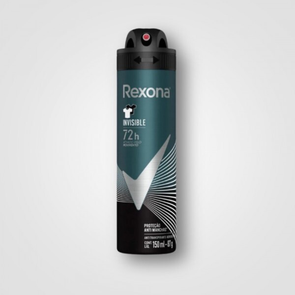 Desodorante Aerosol Antitranspirante Rexona Men invisiblle 12x150 ML