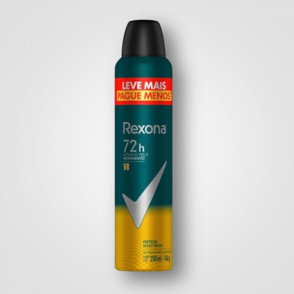 Desodorante Aerosol Antitranspirante Rexona Men V8 12X250ML
