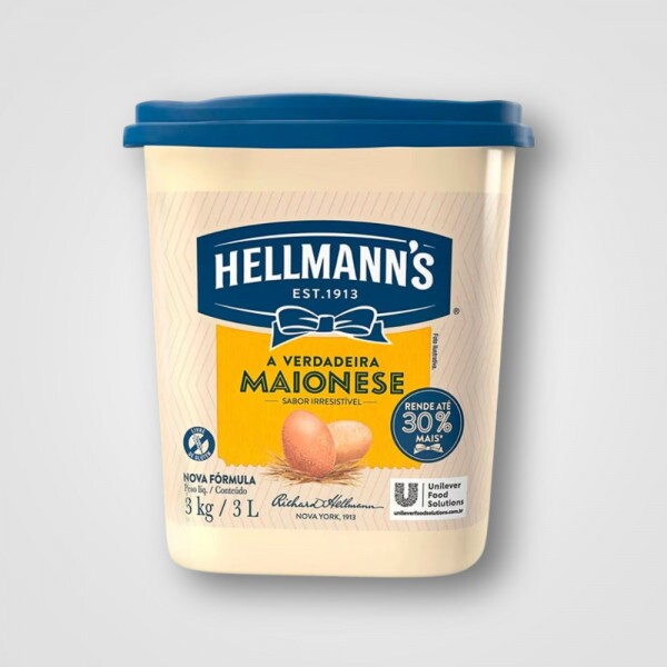 Maionese HELLMANNS Balde 6X3KG Maionese HELLMANNS Balde 6X3KG